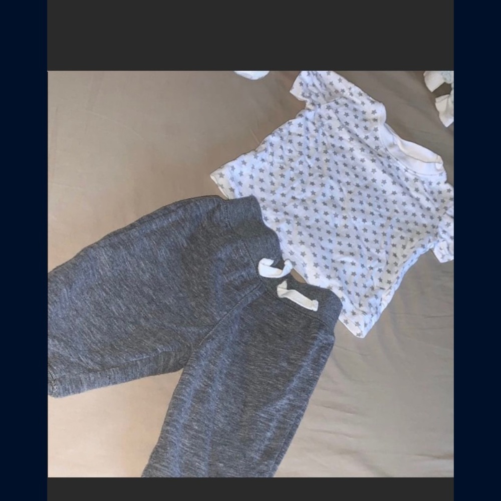 Neutral baby outfit